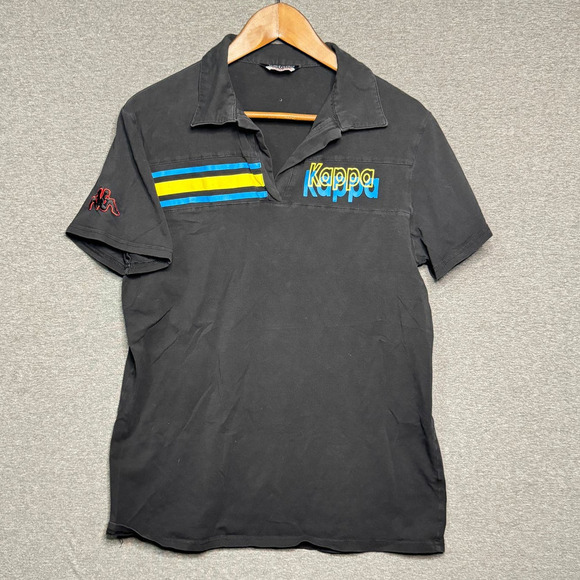 Kappa Black Polo V-Neck YOUTH size XL - Picture 1 of 5